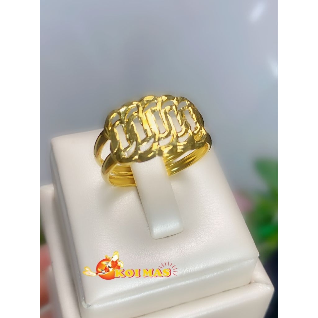 Cincin Emas Sisik Naga Besar