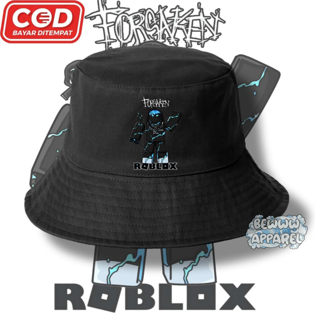 Topi Bucket Anak Roblox Forsaken / Topi Anak Roblox Forsaken