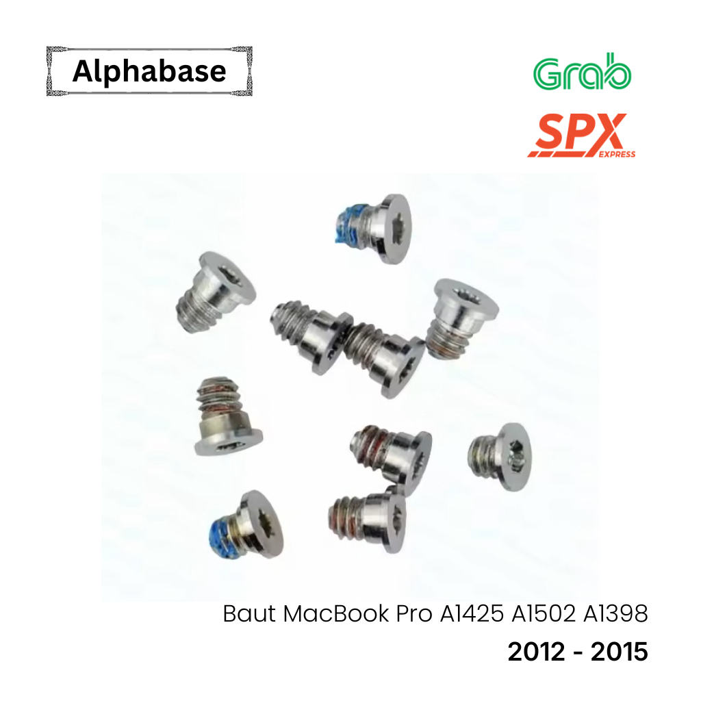 Screw Baut Sekrup Set Mac Retina 13 A1398 A1425 A1502