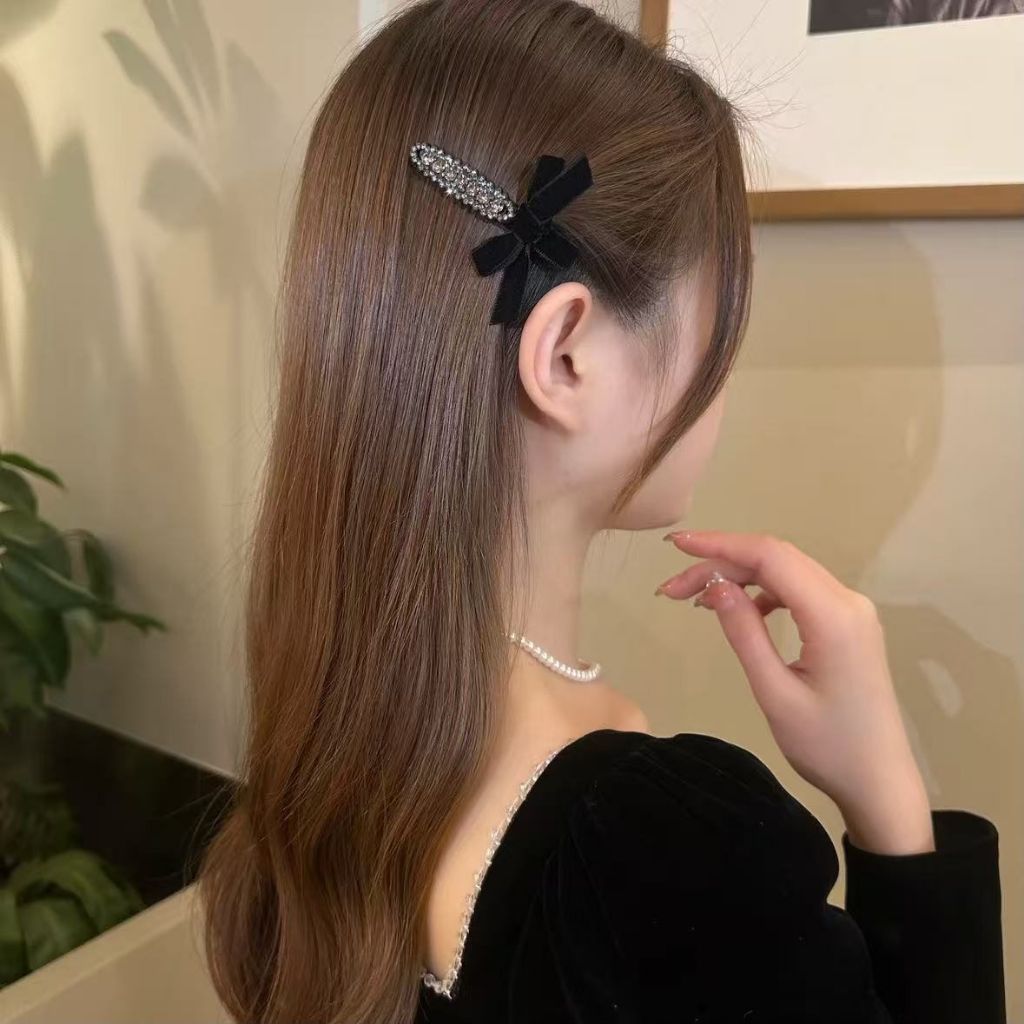 K-010 JEPITAN PONI KOREA SIMPUL HITAM MANIK/JEPITAN PONI KOREA/JEPITAN PONI WANITA