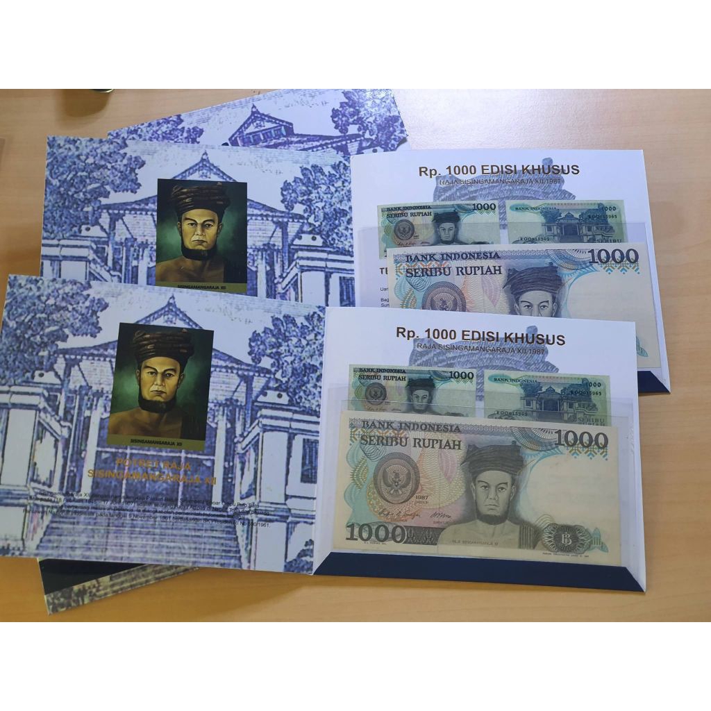 Folder Ecklusif & Uang Kuno 1000 Sisingamangaraja XII UNC