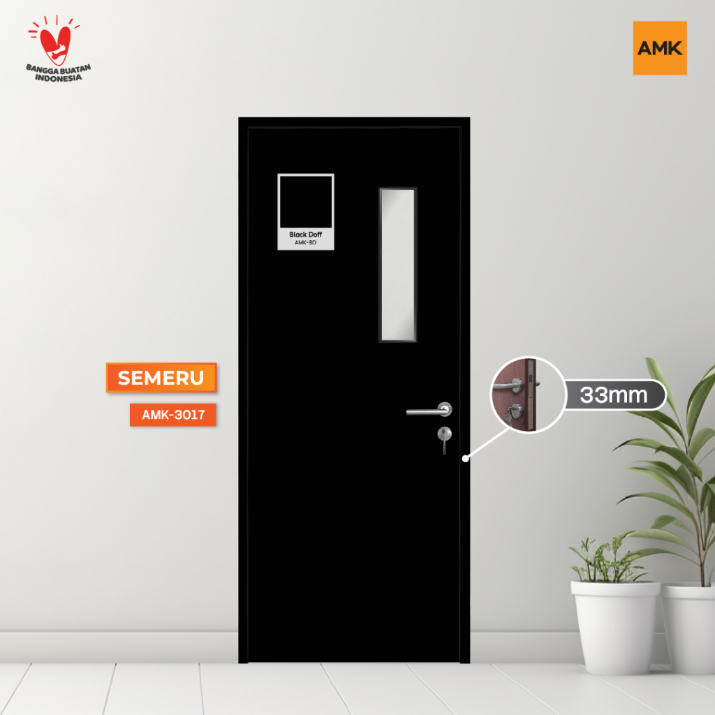 Semeru 33 Black Doff, Kaca vertikal panjang