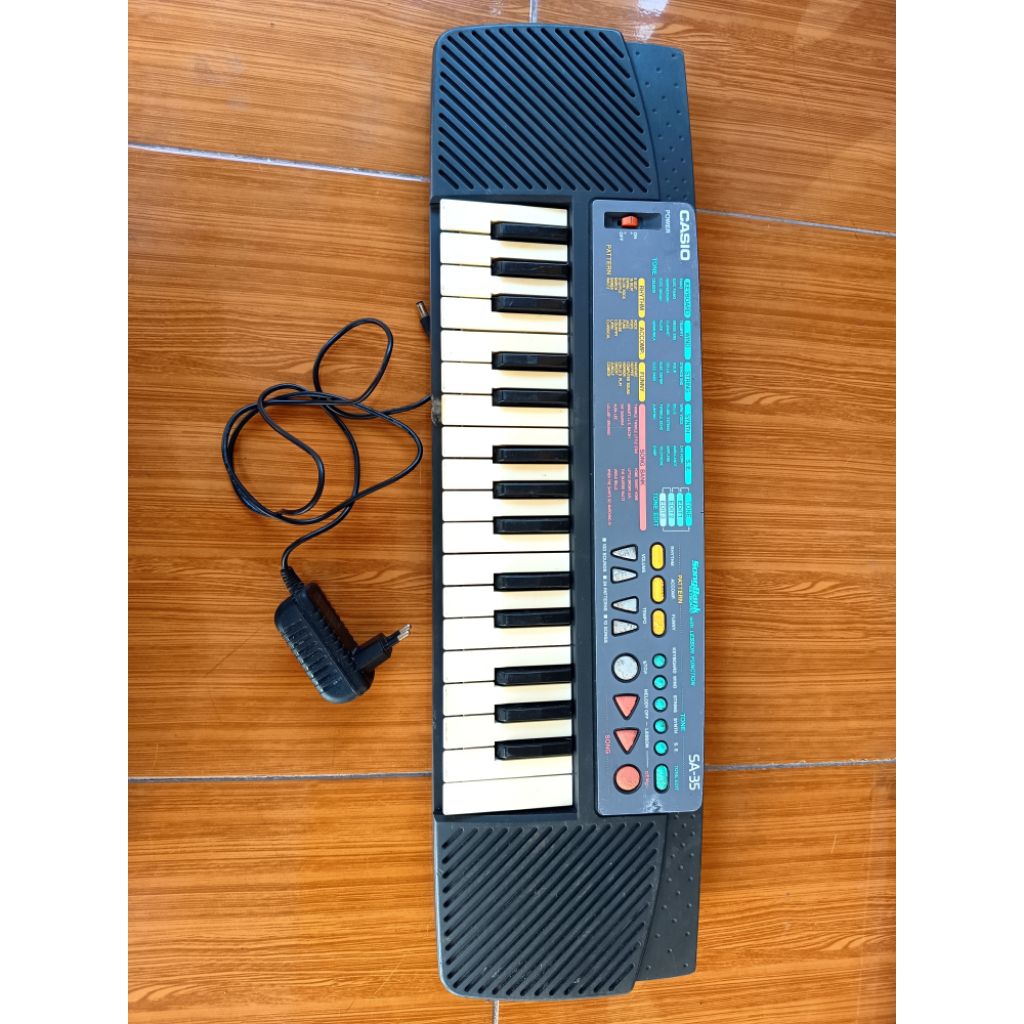 alat musik piano keyboard mini casio sa35, bekas normal sangat