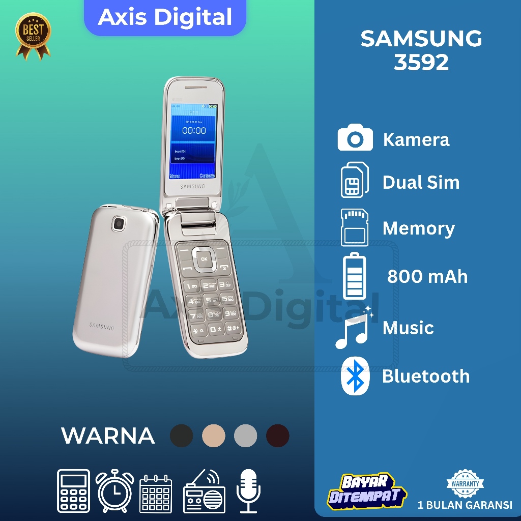 HP Samsung Lipat C3592 Dual Simcard Original Garansi Resmi
