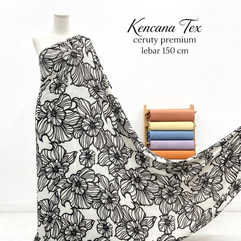 kain ceruty motif bunga - kain ceruty premium - kain ceruty motif bunga premium - kain ceruty - CDO