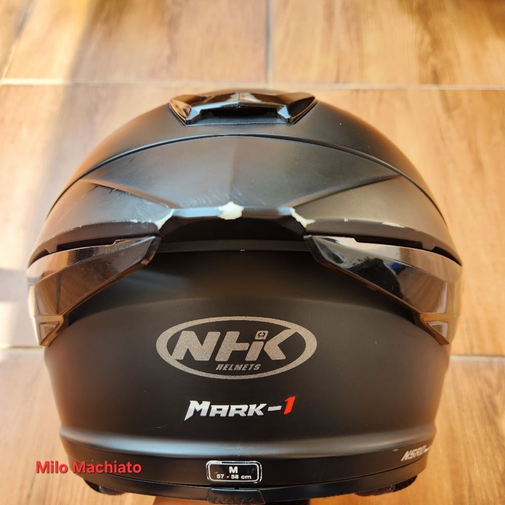 Helm NHK Mark-1 Size M Black Doff SECOND