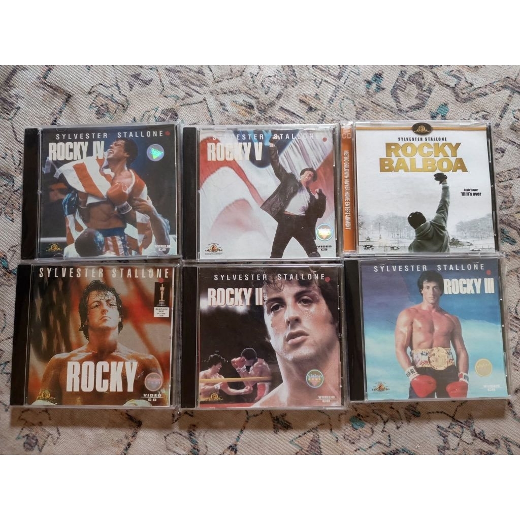 vcd film Rocky 1-5 dan rocky balboa set