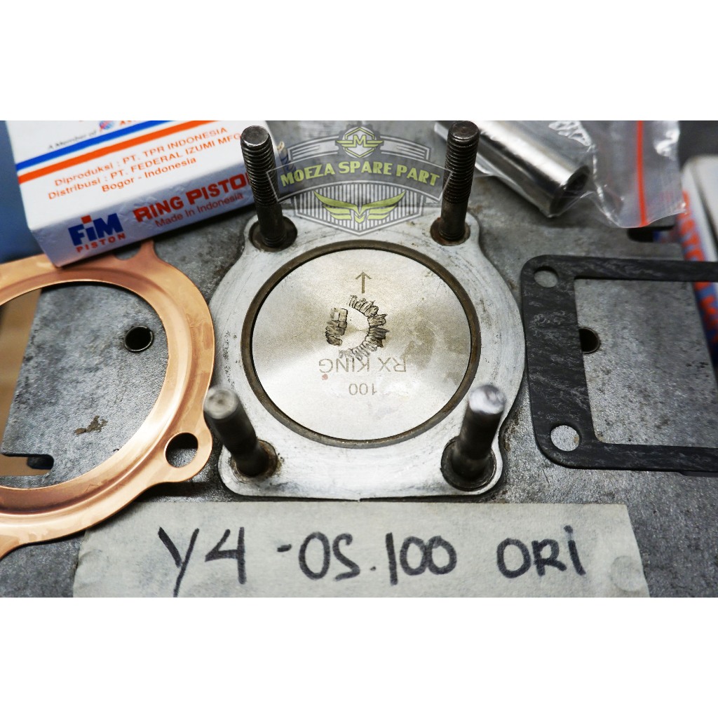 Blok Mesin Boring Y4 Original Copotan RxKing Lengkap Piston set Oversize 100