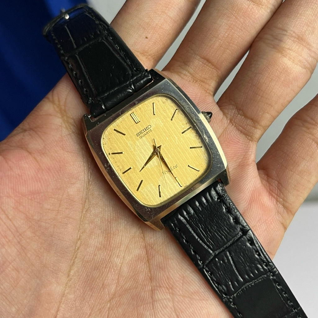 jam tangan seiko tank dolce gold