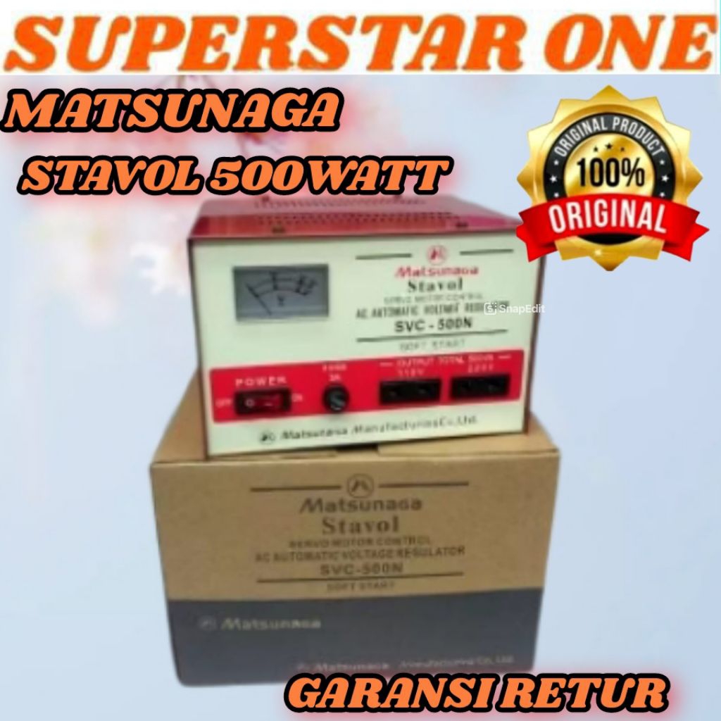 stavol 500wat matsunaga/stavolt matsunaga 500 watt/stabilizer 500 watt