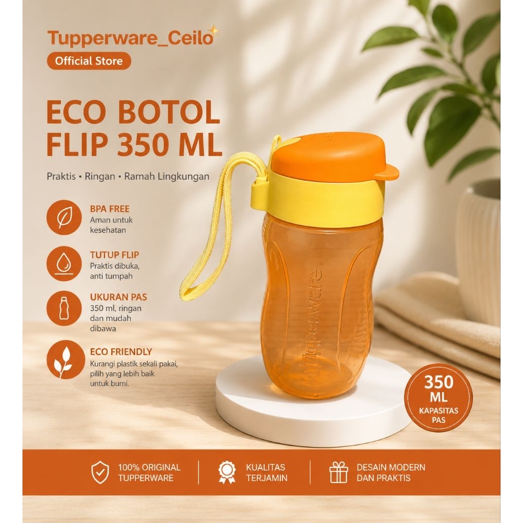 Eco Flip 350 ml Tupperware (Botol Bogel)