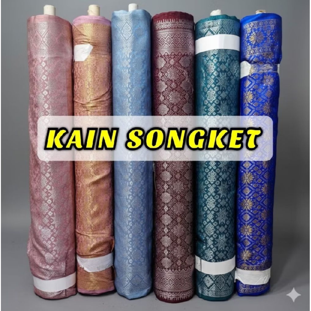 TERBARU KAIN ROK KEBAYA. Bahan Songket Palembang. Kain Songket Semi Palembang. Songket Meteran. Song