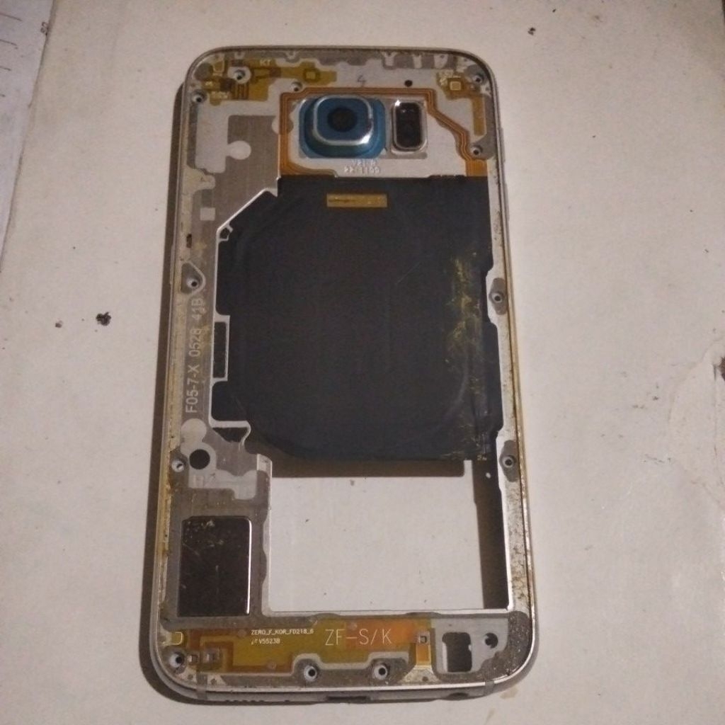 Bezel / tulang tengah Samsung s6 flat second original cabutan