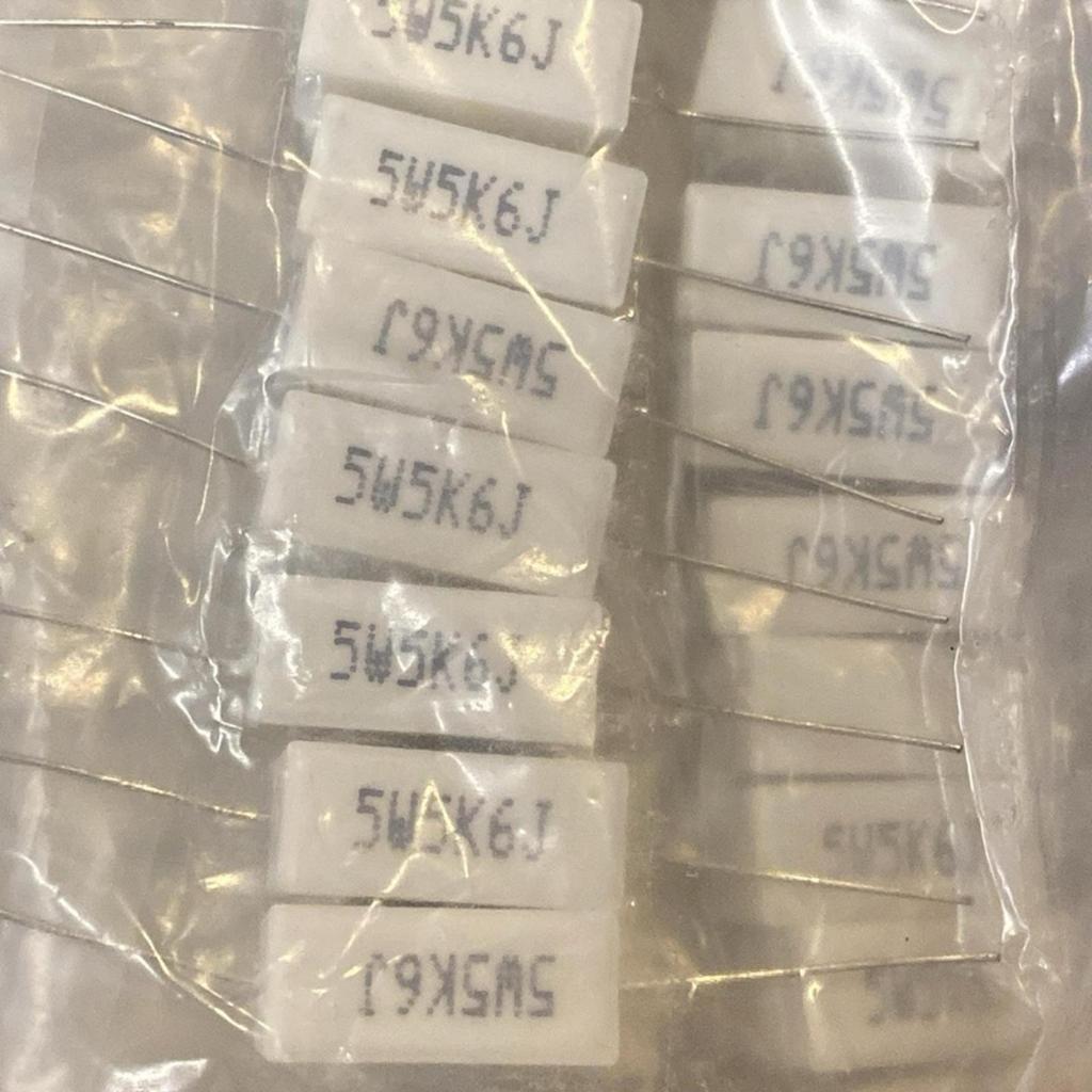 Resistor 5watt 5k6 resistor 5w 5k6 resistor kapur 5 watt 5k6