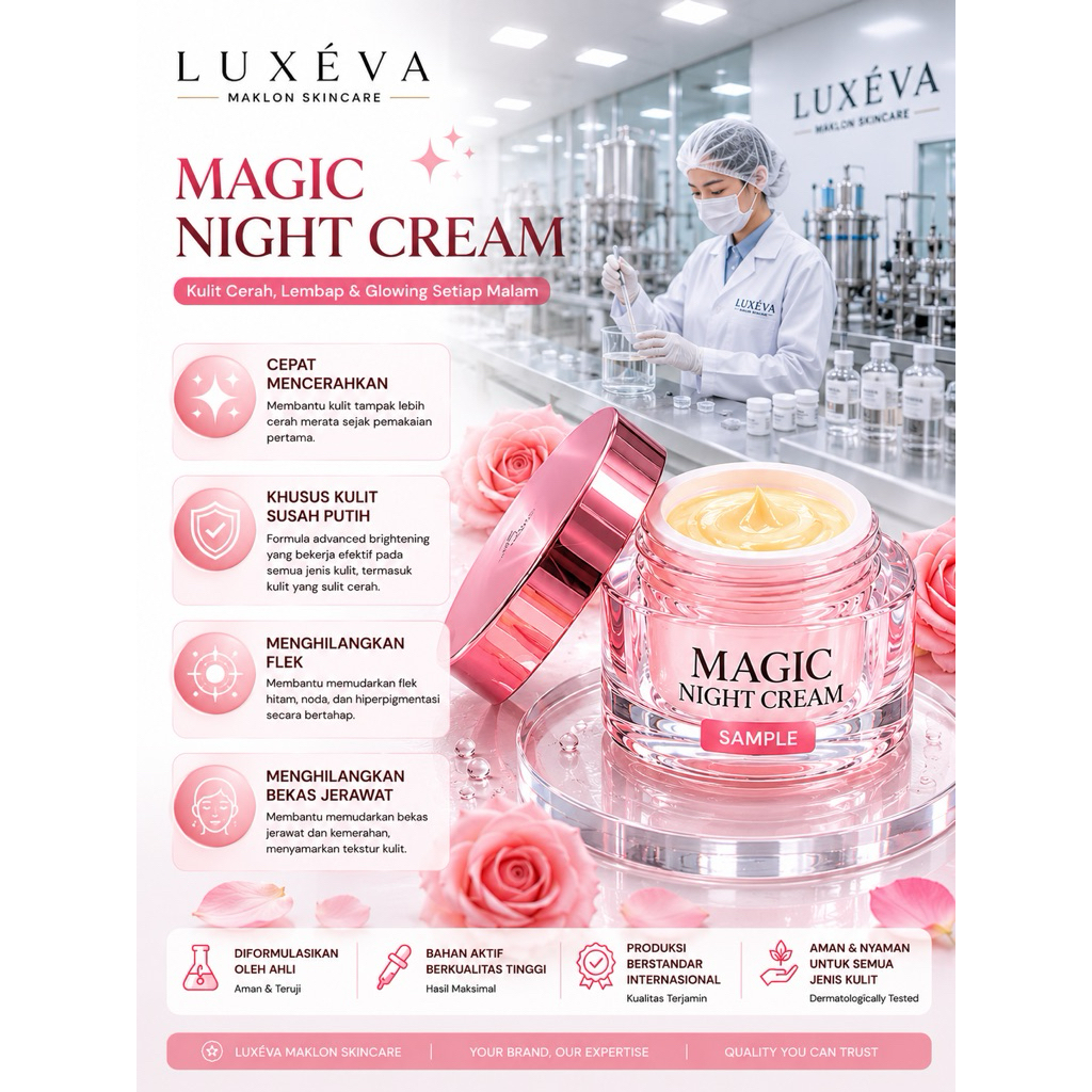 SAMPEL MAKLON MAGIC CREAM  BPOM | MAKLON MURAH | MAKLON SKINCARE | PAKET USAHA