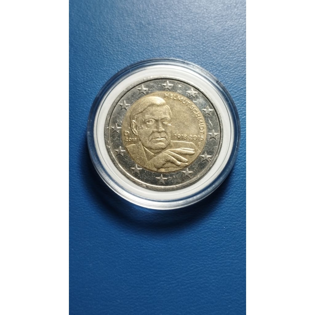 KOIN 2 EURO JERMAN HELMUT SCHMIDT