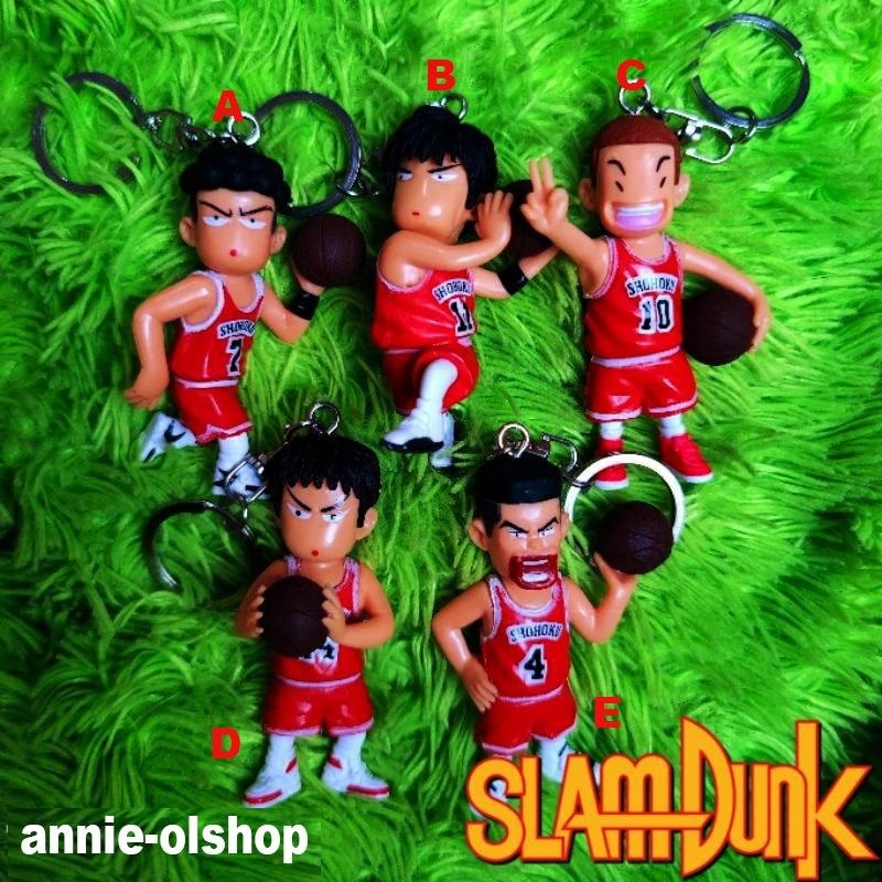 Gantungan Kunci Slam Dunk Shohoku Basket Ball Slam dunk Action Figure Mainan