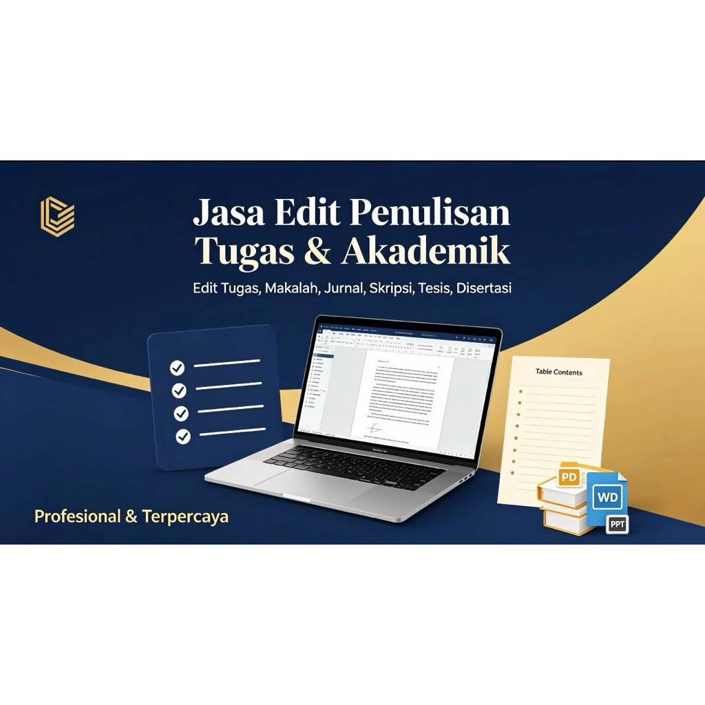 Jasa Edit & Penulisan Dokumen | Makalah, Skripsi, Tugas Akhir | Format Sesuai Aturan
