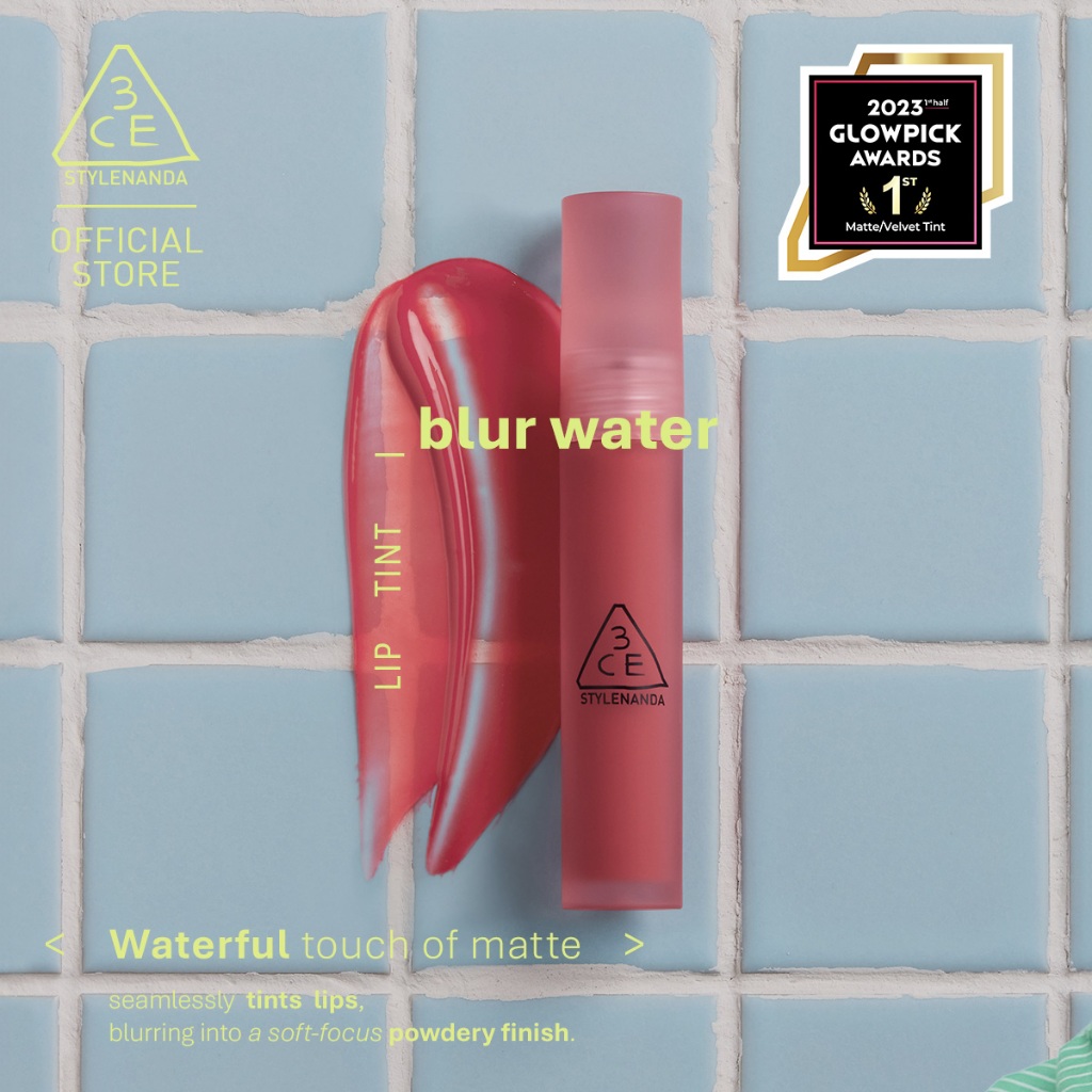 [BEST SELLER] 3CE Blur Water Tint - Liptint Transferproof Longlasting Blurry Matte Natural Ringan Ko