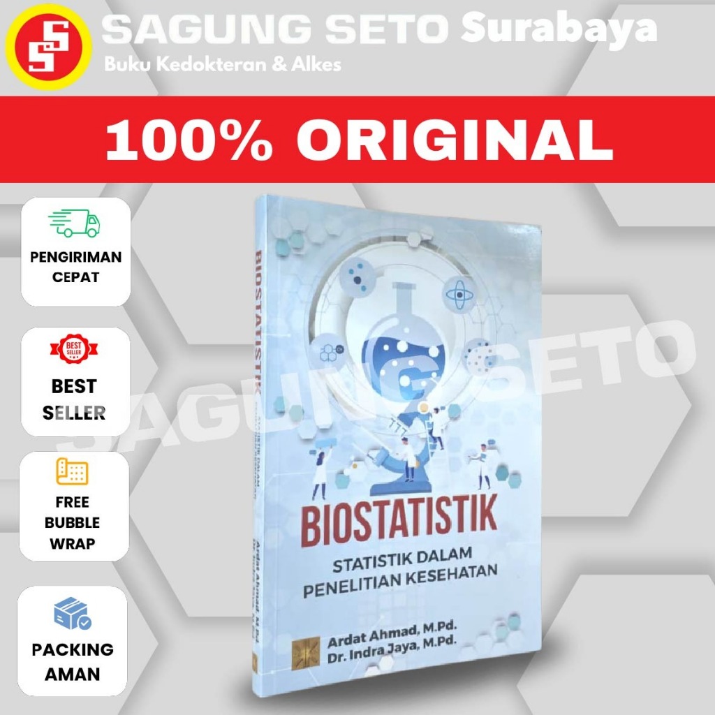 BUKU BIOSTATISTIK STATISTIK DALAM PENELITIAN KESEHATAN, ARDAT AHMAD - PRENADAMEDIA GROUP