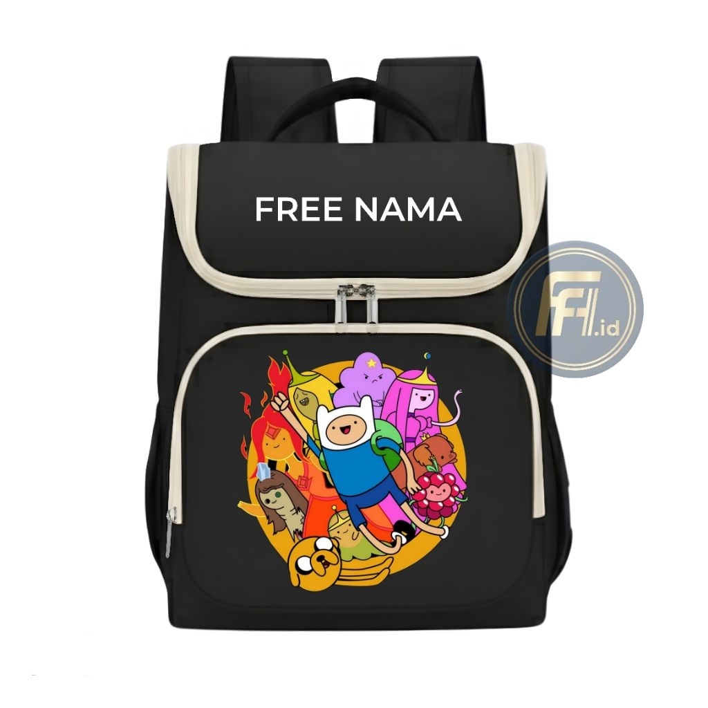 Tas Ransel Anak Adventure Time Ransel Backpack Anak Sekolah Laki-laki Perempuan Free Nama
