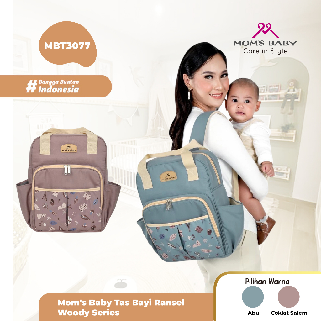Mom's Baby Tas Bayi Ransel Woody Series