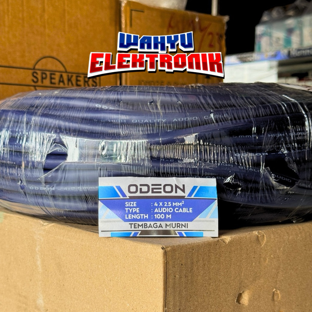 Kabel Speaker Odeon 4x2,5 Tembaga Murni