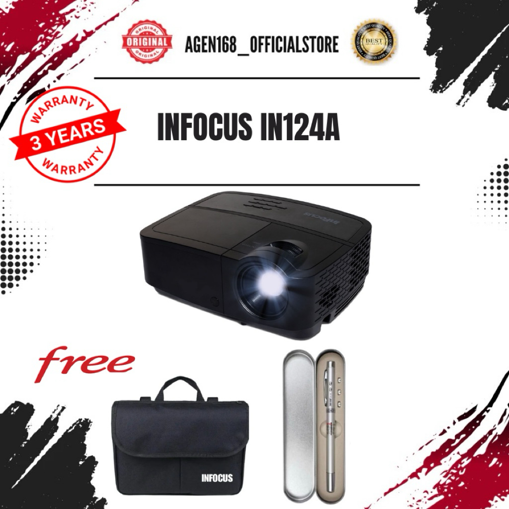 infocus in 124a xga 3500 lumen - in124a Projector HDMI DLP Proyektor