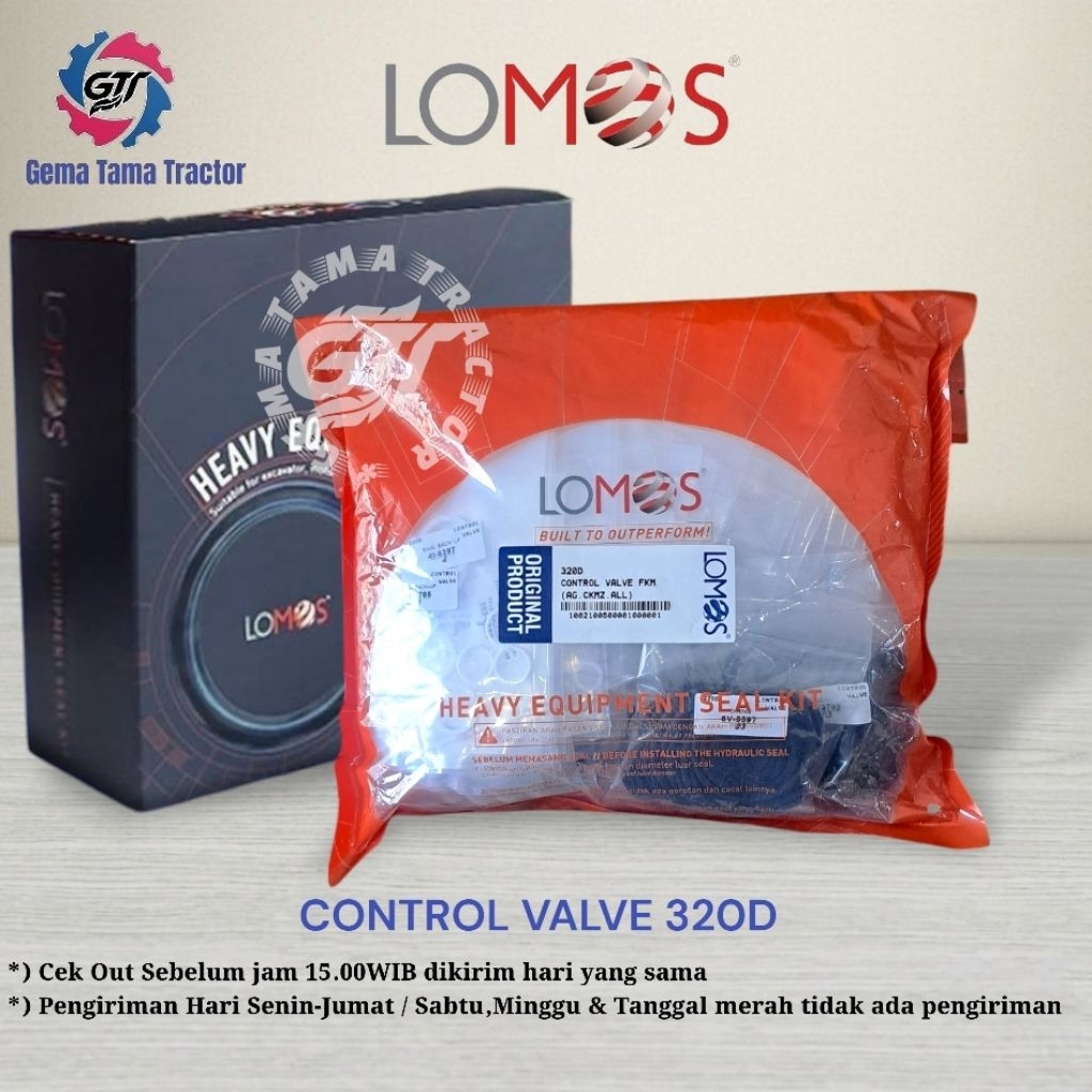 LOMOS - Seal Kit Control Valve 320D, E320D / seal valve untuk Excavator cat 320D