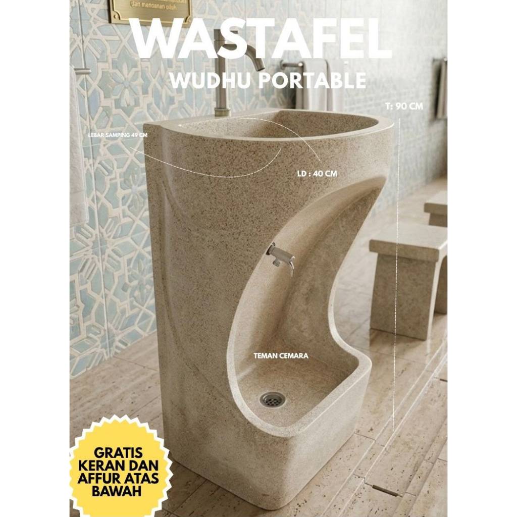 wastafel wudhu bahan terazo kekinian ONGKIR OTOMATIS