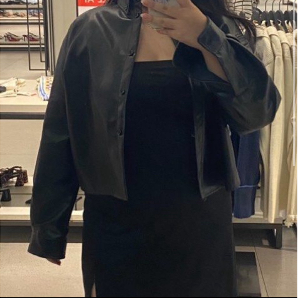 Leather jacket ZARA