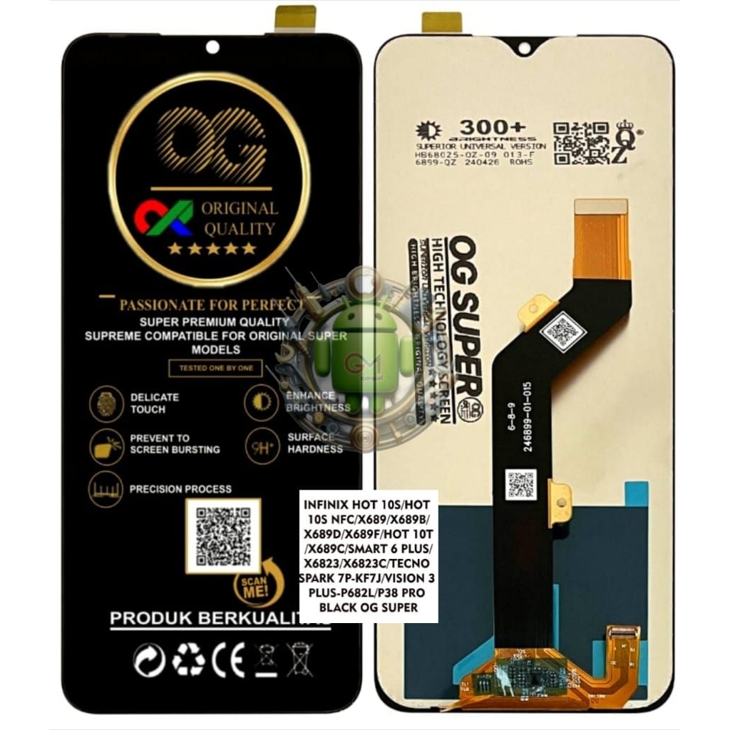 LCD INFINIX HOT 10S/LCD TOUCHSCREEN INFINIX HOT 10S/HOT 10S NFC/HOT 10T/SMART 6 PLUS/VISION 3 PLUS F