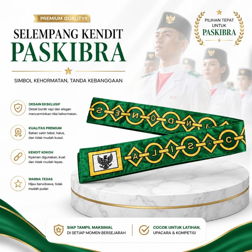 Sabuk Kendit Paskibra Selempang Kendit Paskibra