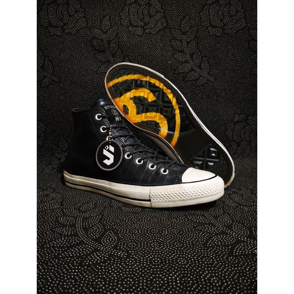 Converse X Stussy Crocodile Skin Leather
