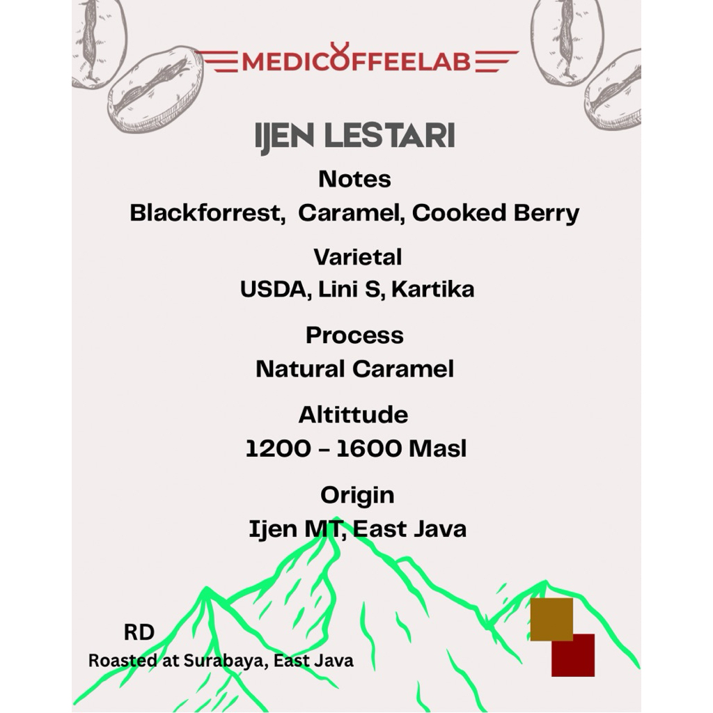 IJEN LESTARI arabica  – Spesialti Kopi Natural Caramel
