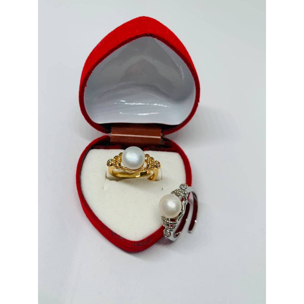 Cincin Mutiara Air Tawar | Cincin Mutiara Asli Bersertifikat | Cincin Mutiara Model Cincin Simple El