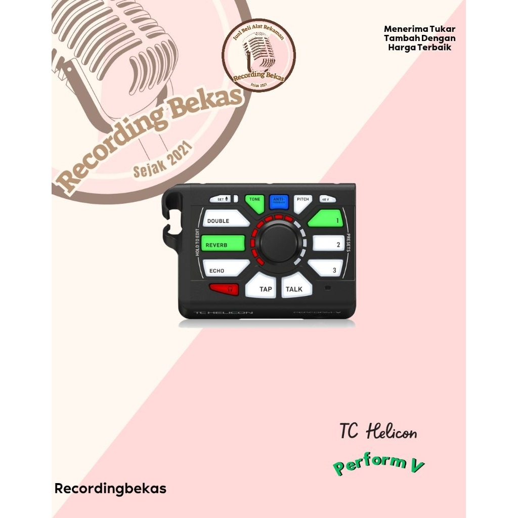 BARU SEGEL Vocal Effect Processor TC Helicon Perform V