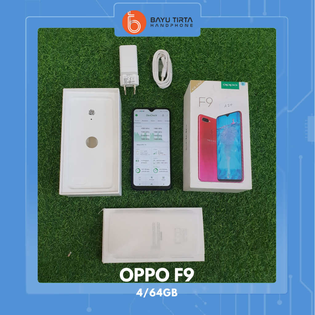 OPPO F9 (4/64GB) | Twilight Blue| Second / Bekas | A24