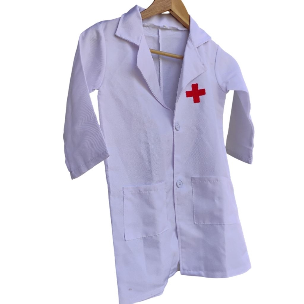 Baju Kostum Dokter Anak / Jas Lab Dokter Cilik (Preloved)