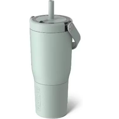 BurMate Resa 25oz 100% Leakproof Travel Tumbler with Handle & Straw | Flexible SoftSip Straw | Silic