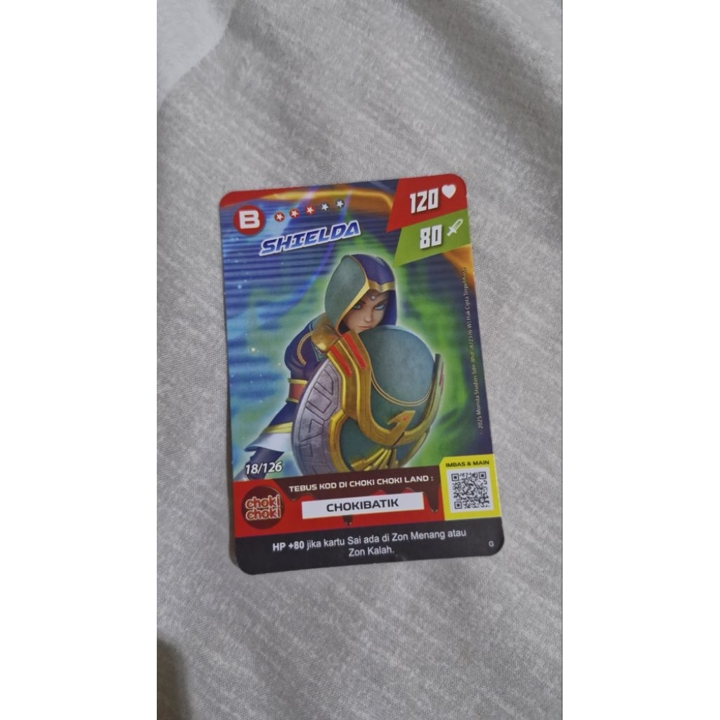 Kartu Boboiboy Galaxy Choki Choki (Boboiboy Galaxy Card)