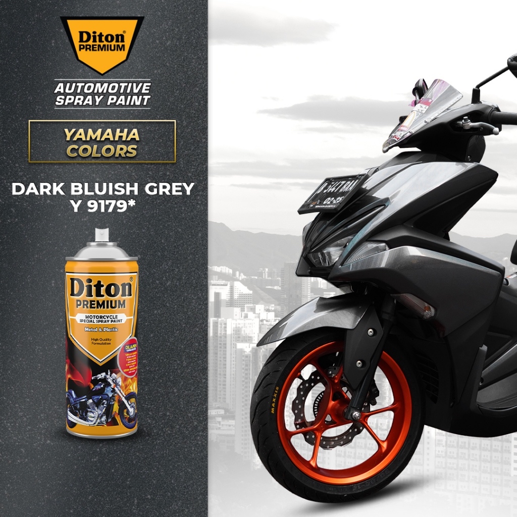 Pilox Diton Premium Abu Abu Diton Premium Grey || Cat Semprot Body Motor Velg Motor&Rangka Motor