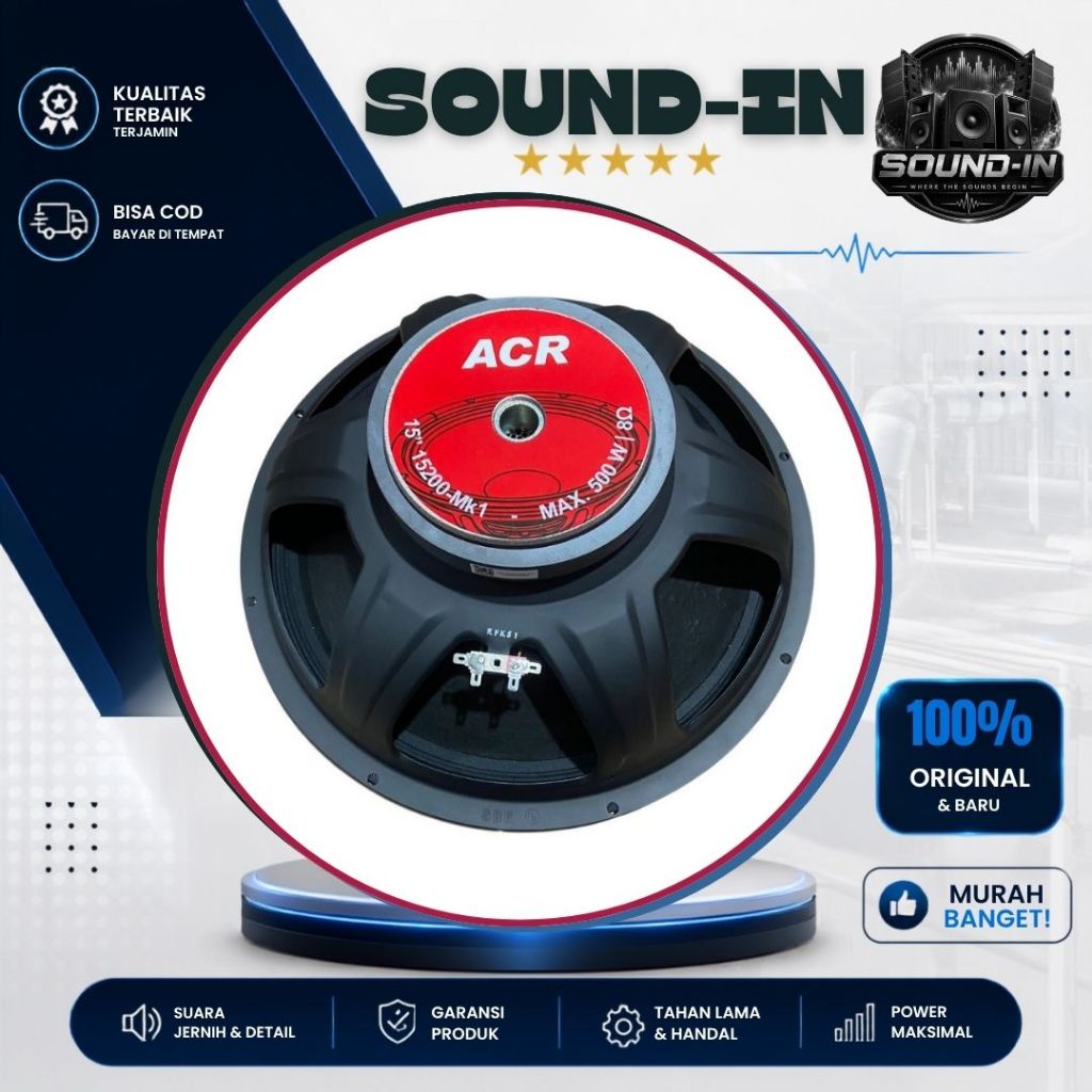 Speaker Fullrange 15 Inch ACR 15200 New ACR Fullrange 15 Inch