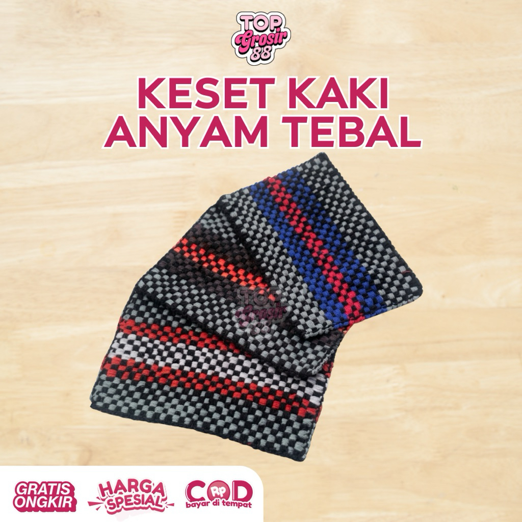 KESET ANYAM / KESET ANYAM KAKI / ANYAM TEBAL