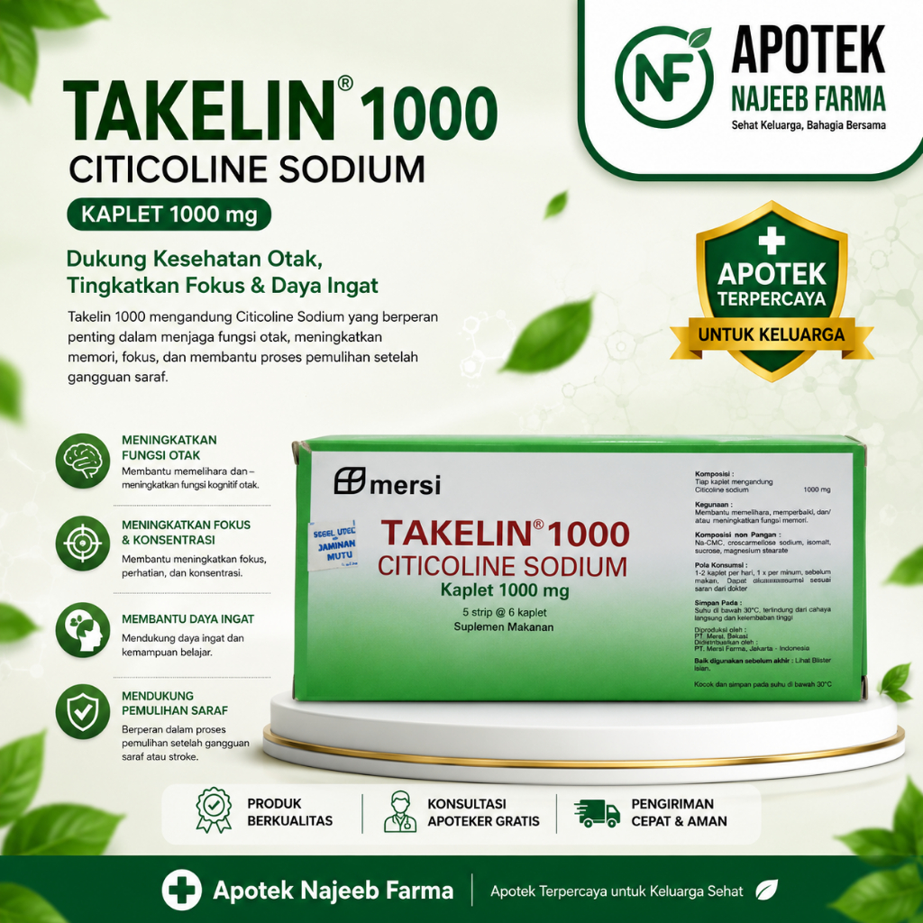 Takelin 1000 Mg Box 30 Tablet