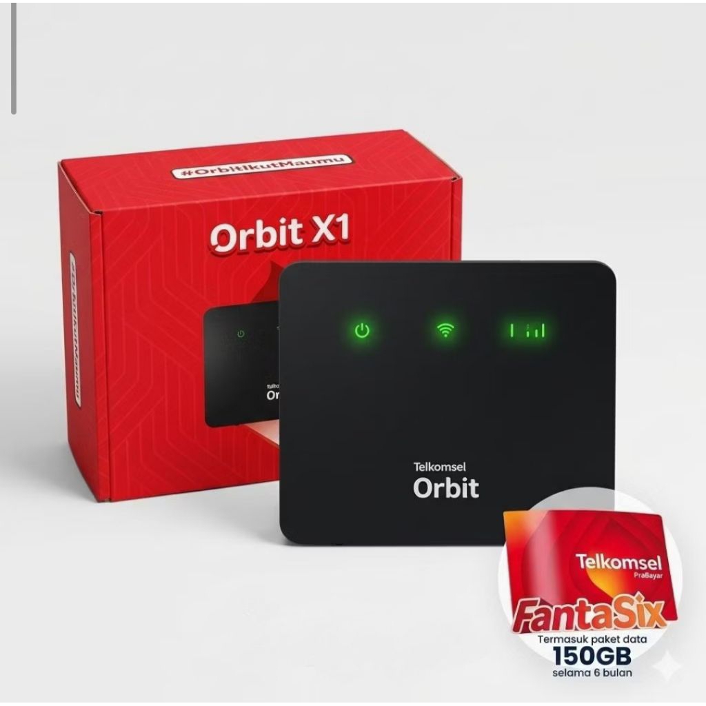 Telkomsel Orbit X1 modem wifi Rumah free 150GB