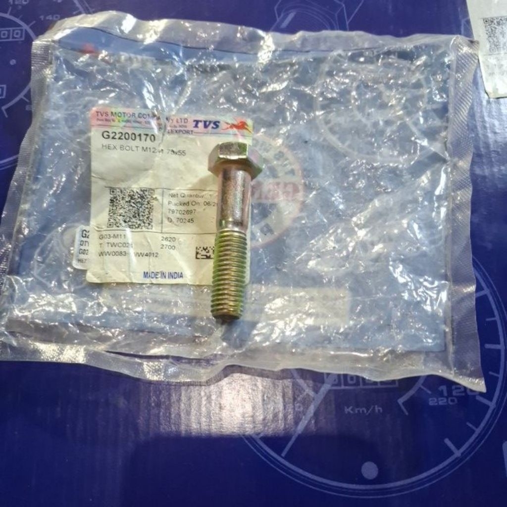 BAUT / BOLT SHOCK BREAKER BELAKANG TVS KING TVS BOX CARGO PICK UO BAJAJ PENUMPANG