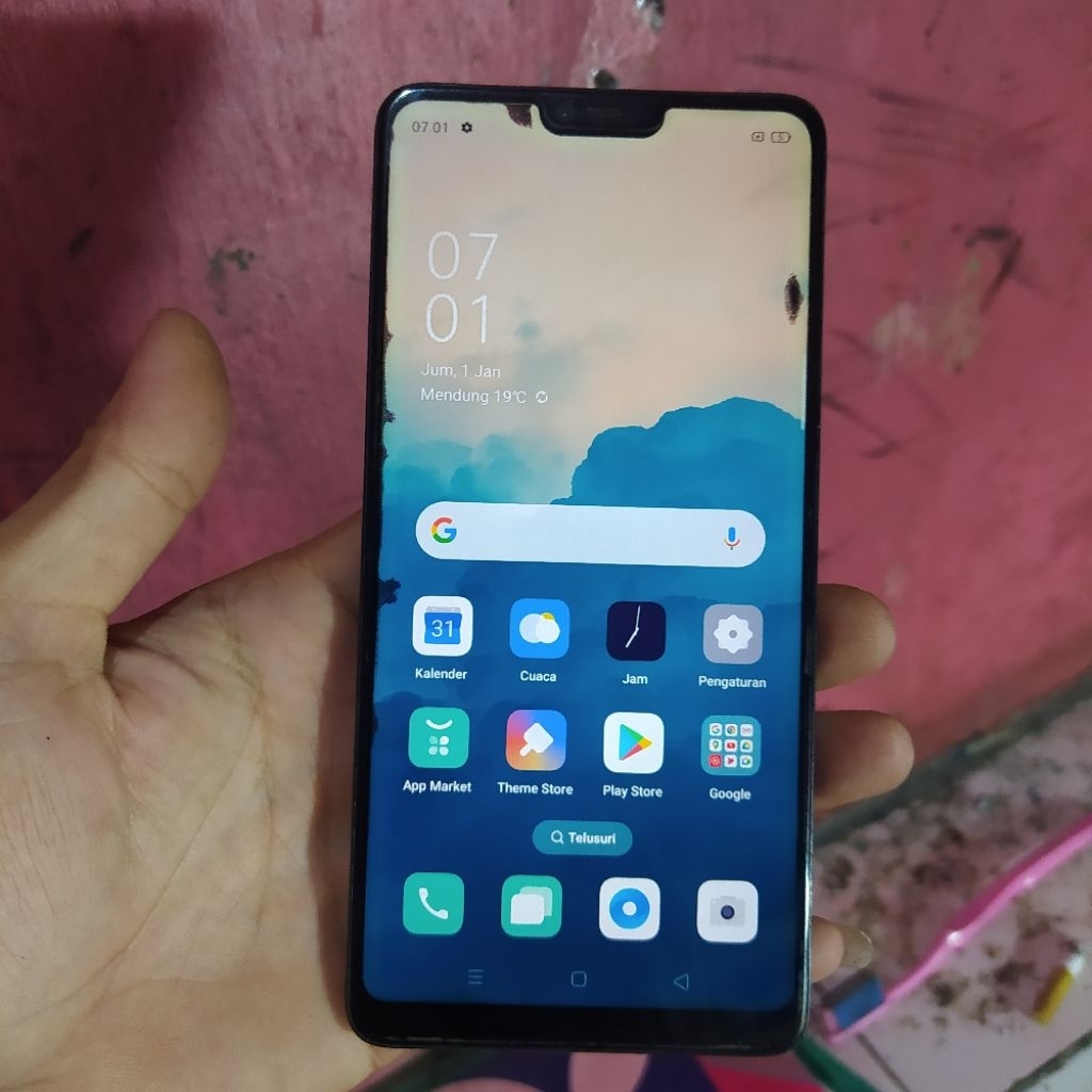 lcd frame oppo f7 original copotan