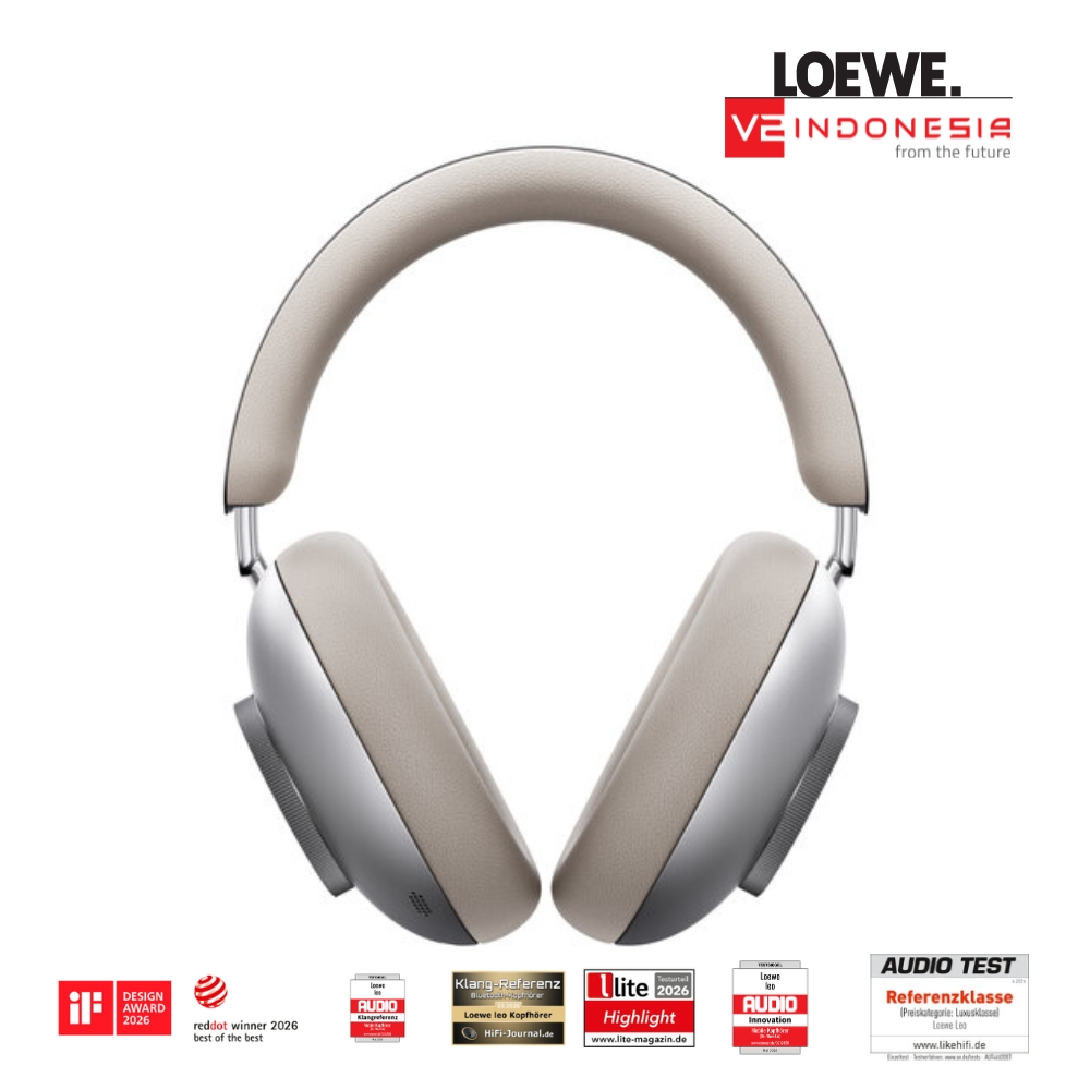 Loewe Leo Premium Wireless Headphones – Hi-Res Audio, Dolby Atmos & AI Translation - Moonlight Beige