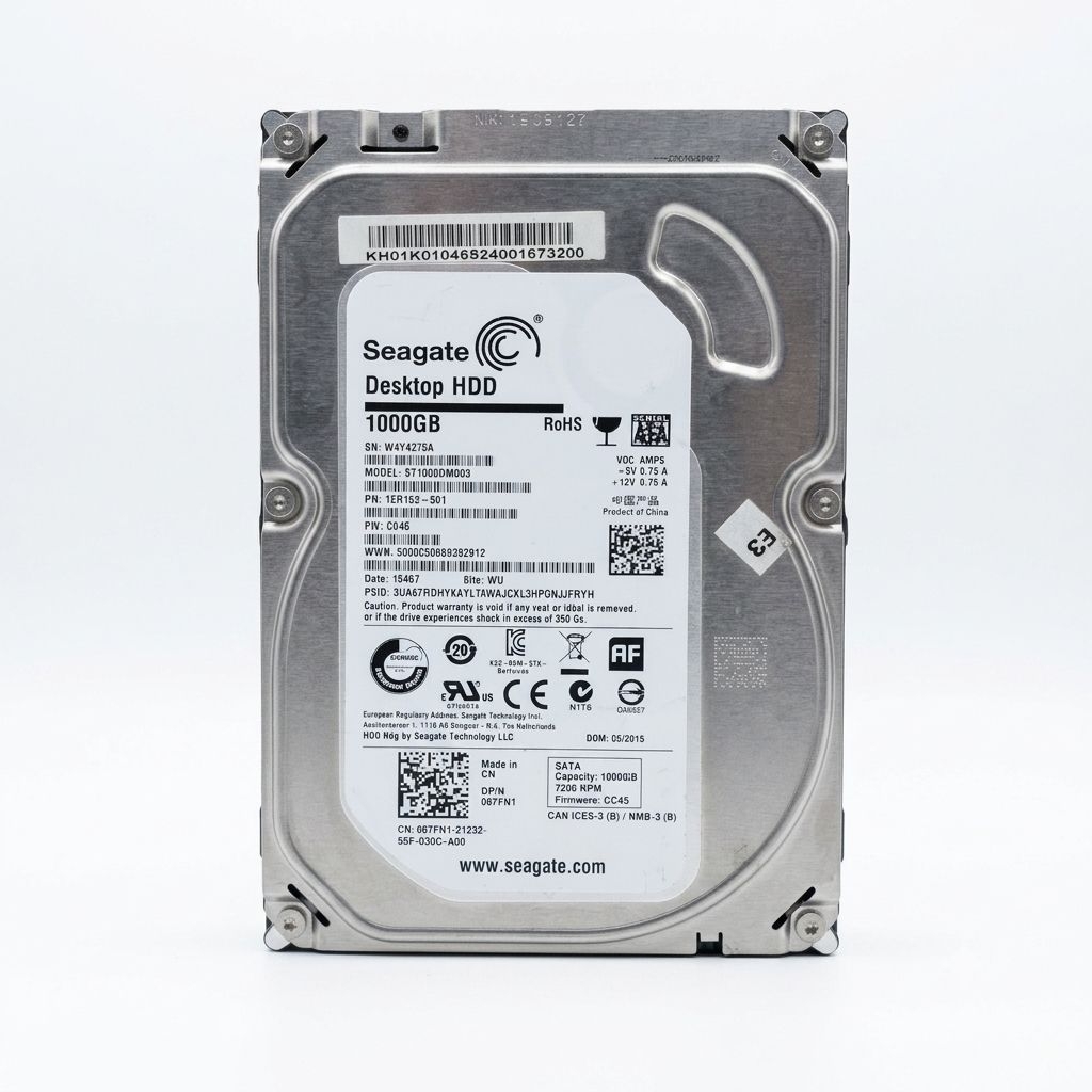 HARDISK SEAGATE 1TB  3,5 inch ,DEKSTOP HDD, Second 100%  Sentinel, 7200 Rpm